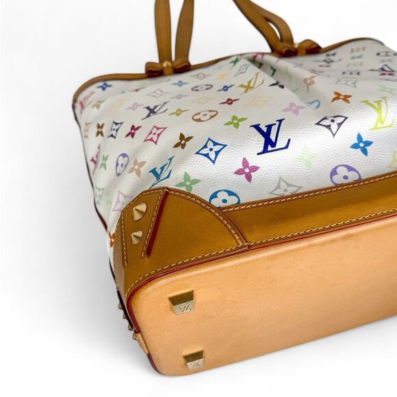 Rare 2011 LOUIS VUITTON Takashi Murakami Multicolor Sharleen MM Tote Bag - Picture 6 of 16